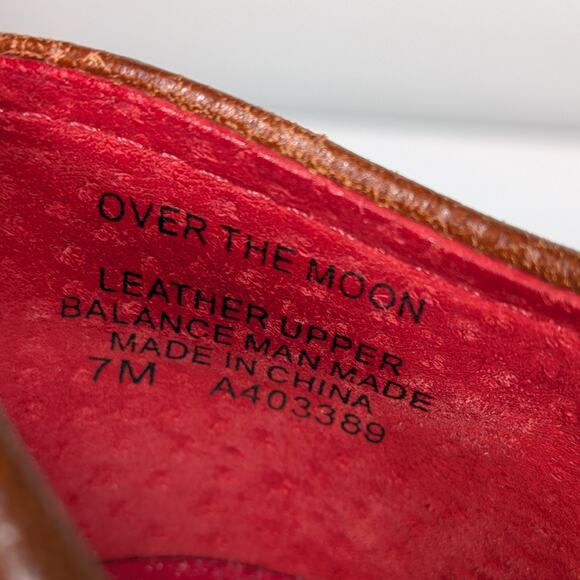 Vintage Y2K Kitten Heel Loafers 7 Brown Buckle Squre Toe Academia Twee Chunky - Picture 12 of 16